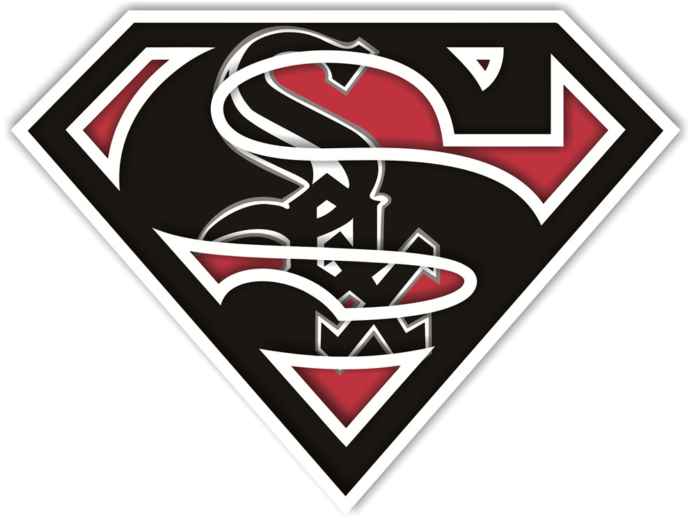 Chicago White Sox superman logos iron on heat transfer